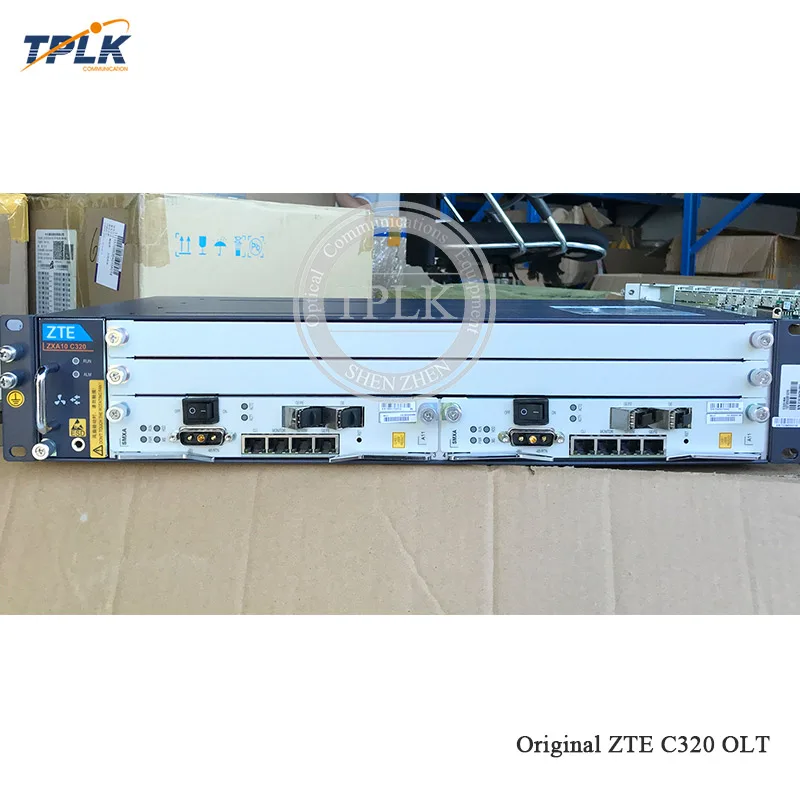 Хит продаж поддержка 1550 нм для стороннего CATV вещания ZTE C320 GPON P2P OLT с 1GE SMXA/1*2 шт.