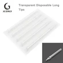 50 шт R, F, DT одноразовые наконечники для татуировки прозрачные длинные наконечники для спины стерилизованные наконечники для татуировки насадки