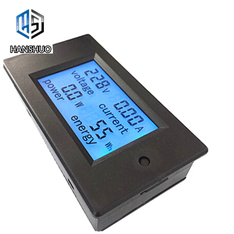 New-4-in-1-meter-Voltage-Current-Power-Energy-meter-Gauge-AC-80-260V-20A-voltmeter