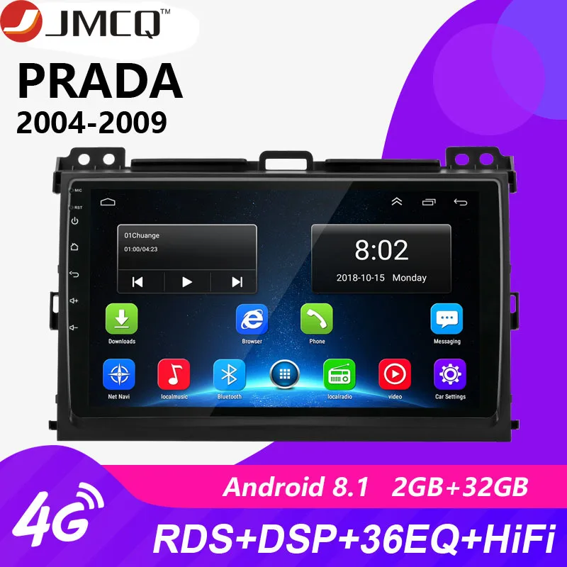 9 &quotAndroid автомобильное радио для Toyota LAND CRUISER Prado 120 2004 2009 RDS DSP плеер Мультимедиа