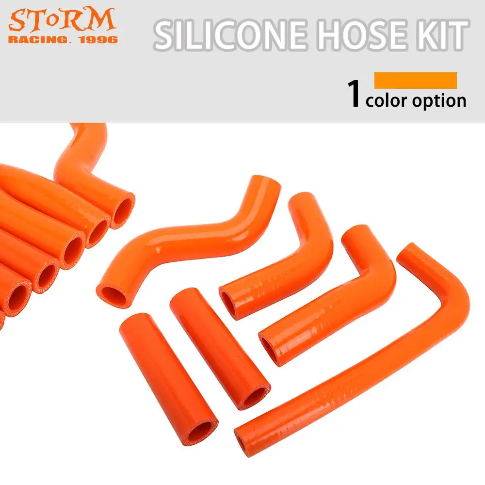 Motor Bike Orange Silicone Radiator Heater Coolant Water Hose For KTM EXC400 EXC450 EXC525 EXC 400 450 525 2002-2006 Motorcross