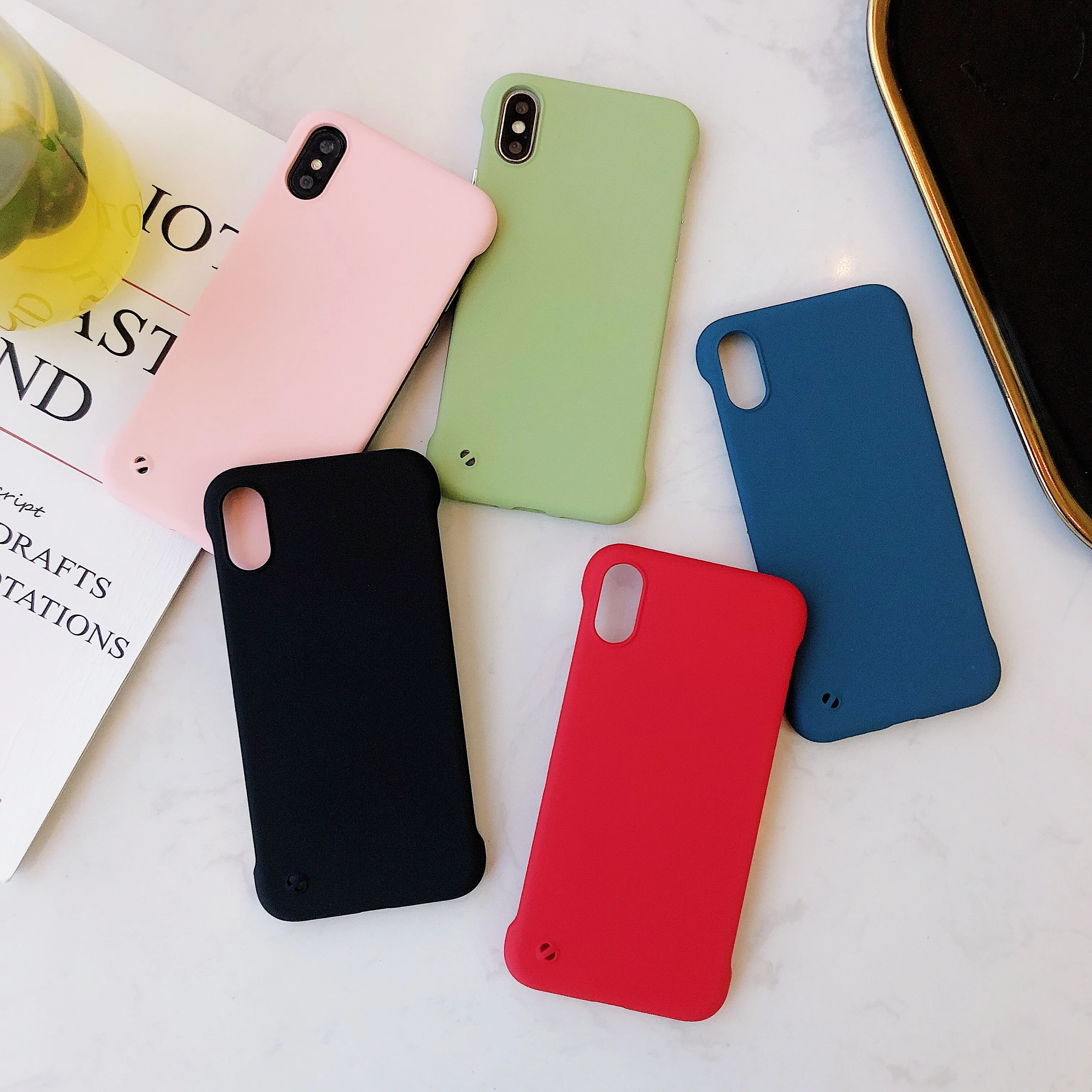 

Luxury Frameless Case For Huawei P30 Pro Case Matte Hard Cover For Huawei Mate 20 Pro Case For Honor 20 20 Pro 8x 9x Pro Cover