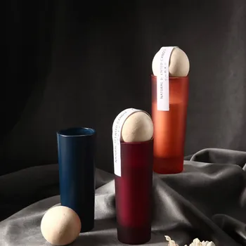 Velas simples de estilo nórdico para el hogar Velas creativas hechas a mano para aromaterapia, con jarra de cristal, Velas, Velas, decoración para el hogar, DB60LZ