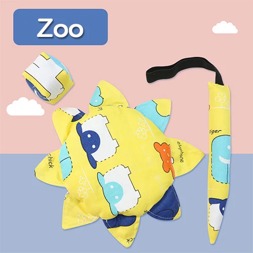 Zoo 3 шт. тканевые Мультяшные милые игрушки мягкая ткань летающий диск песочники Хвост сумка для занятий спортом на открытом воздухе игрушки веселые игры безопасные игрушки ручной работы RZ1113 - Цвет: Zoo