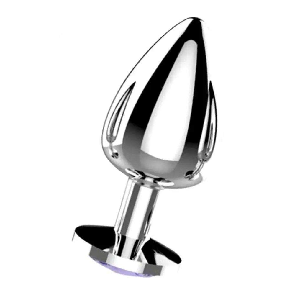 Women Female Metal Jeweled Anal Butt Plug Adult Game Toys Bulb Stopper Adults Sex Toys