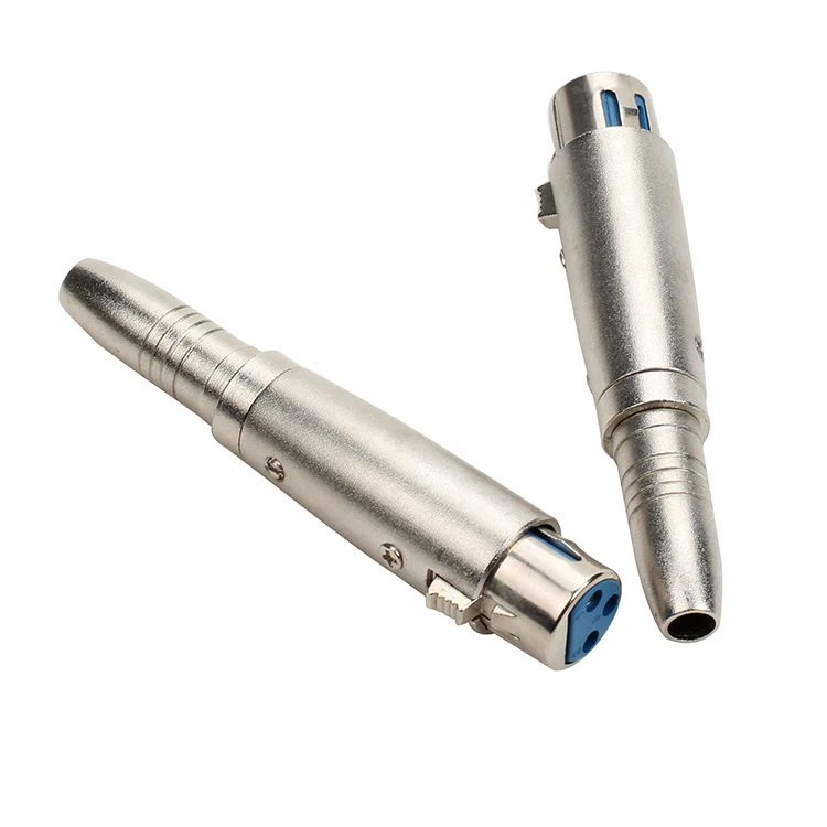 3pin XLR для женщин 1/" 6,35 мм моно-разъем Аудио проводной микрофон Mic DJ адаптер