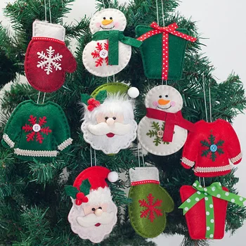 

5Pcs Christmas Decorations For Tree Ornament Christmas Tree Ornaments Hanging Pendant Adorable Doll Pendant Cloth Art Decoration