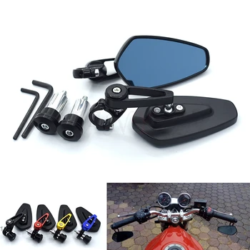

Universal 7/8"" 22mm handlebar end motorcycle rearview mirror for Suzuki GSXR 600 750 1000 K1 K2 K3 K4 K5 K6 K7 K8