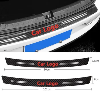 

Car Tail trunk Rear Bumper Protector Carbon fiber Sticker For VW Volkswagen Golf Polo Passat Tiguan Jetta Touran Accessories