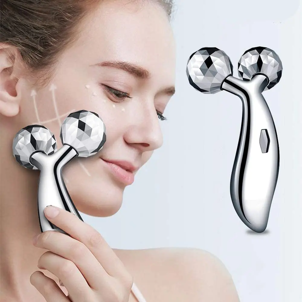 

3D Roller Face Massager Face Lift Roller Massager Y Shape Rotating Wrinkle Remove Tighten Skin Care V Face Chin Lifting Beauty T