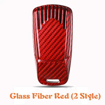 Glass Fiber Red 2 Т-углеродное стекло, углеродное волокно, умный чехол для Audi A4, новинка, A4L, A5, A6L, QT, S5, S7, Q7, TTS, авто защита, ключ, оболочка, аксессуары - Название цвета: Glass Fiber Red 2