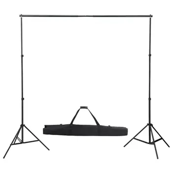 

Fast Shipping Photography Photo Studio Kit Adjustable Background Support Stand Photo Backdrop Crossbar Adjustable Background
