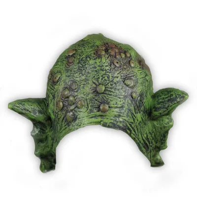Goblin зеленая маска ведьмы Хэллоуин косплей, карнавальный костюм фестиваль Полная Голова маска зеленый эльф страшная маска ведьмы вечерние реквизиты