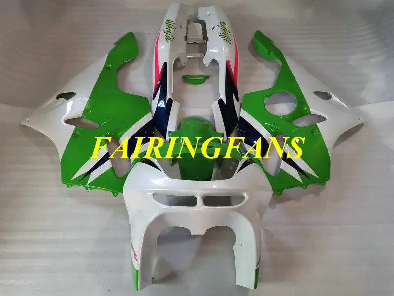 Мотоцикл обтекатель тела комплект для KAWASAKI Ninja ZX6R 94 95 96 97 ZX 6R 1994 1997 обтекатель Зеленый, Белый Кузов+ подарки K001