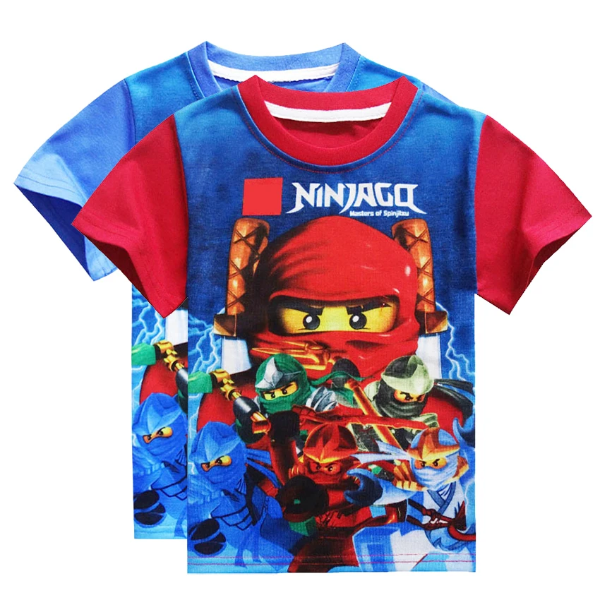 Ninjago/костюм для мальчиков для косплея; футболка; Детские костюмы на Хэллоуин; Детские костюмы; костюм ниндзя; одежда супергероя; топ с короткими рукавами