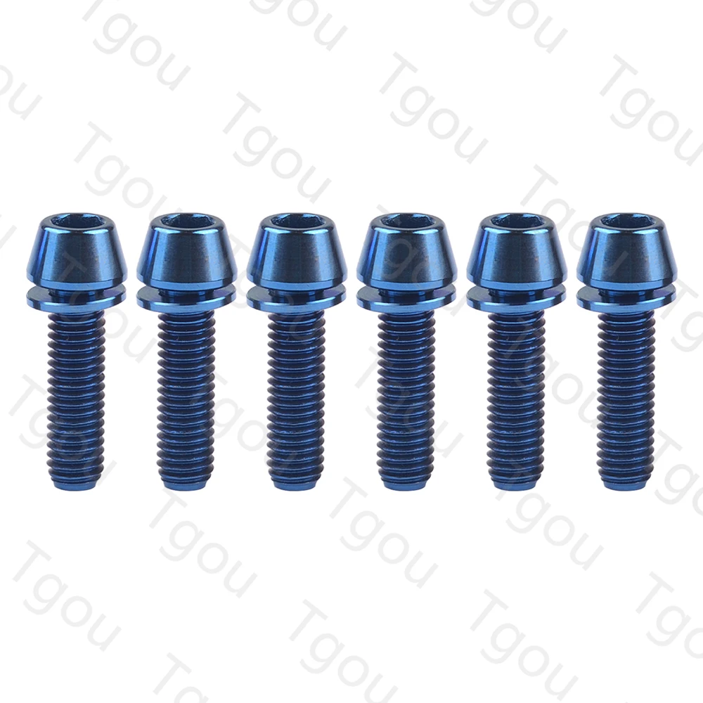 tgou parafuso de titanio 6 pecas com chave allen m5x16 18 20mm 03