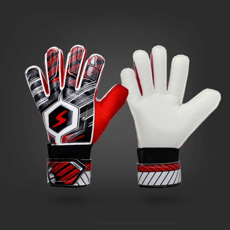 Футбольные защитные перчатки, латексные детские мужские футбольные перчатки, профессиональные взрослые Вратарские тренировочные безопасные перчатки - Цвет: R5