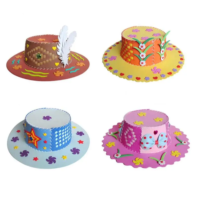 3D EVA Hand Made Hat DIY паста игрушка детский рабочий класс игрушки случайный стиль красивый внешний вид практичность
