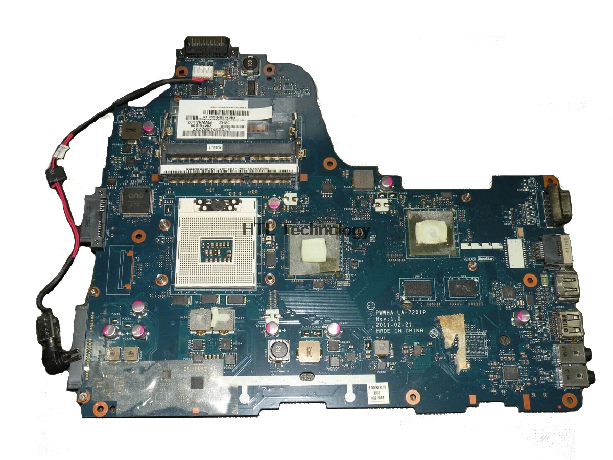 Материнская плата для ноутбука toshiba satellite C660 PWWHA LA-7201P Rev 1 0 MB K000128440 HM65 DDR3 |