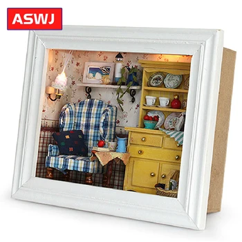 

DIY Doll House Wooden Doll Houses Miniature Dollhouse Furniture Kit Toys For Children Gift Nuts Station Christmas Birthday Gifts