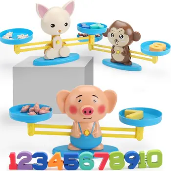 

Kids Balance Toy Math Plus and Minus Game Kindergarten Teaching Props for Girls Boys Fun Education Children Gifts Toys