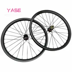 29er бескамерные 40x25 мм Углеродные mtb дисковые колеса boost Fron 110x15 задние 142x12 Асимметричные mtb дисковые карбоновые колесные стойки 1423