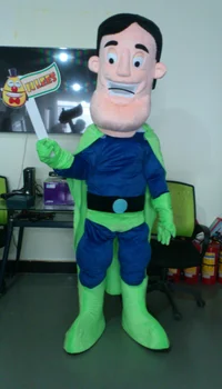 

Ohlees Strong man mascot costume picture is example only,do custom according to customer design