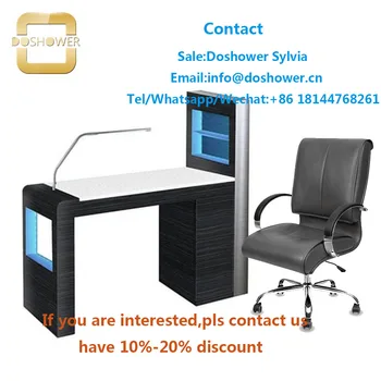 

Doshower DS-W1775 nail tables beauty salon manicure with manicure nail salon for nail table manicure table modern LED