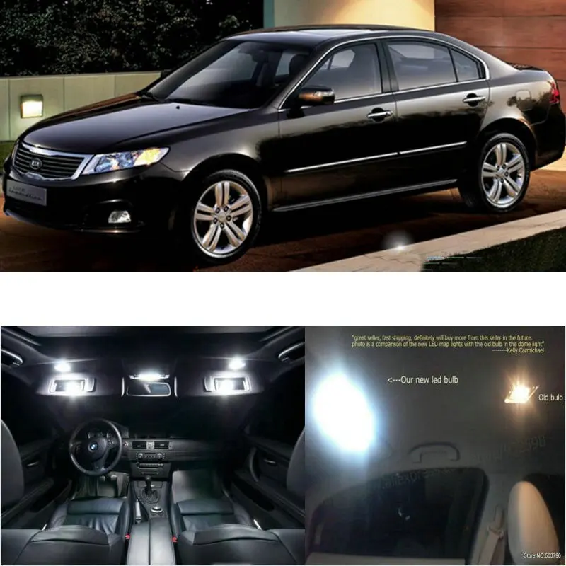 

LED Interior Car Lights For kia lotze innovation room dome map reading foot door lamp error free 13pc