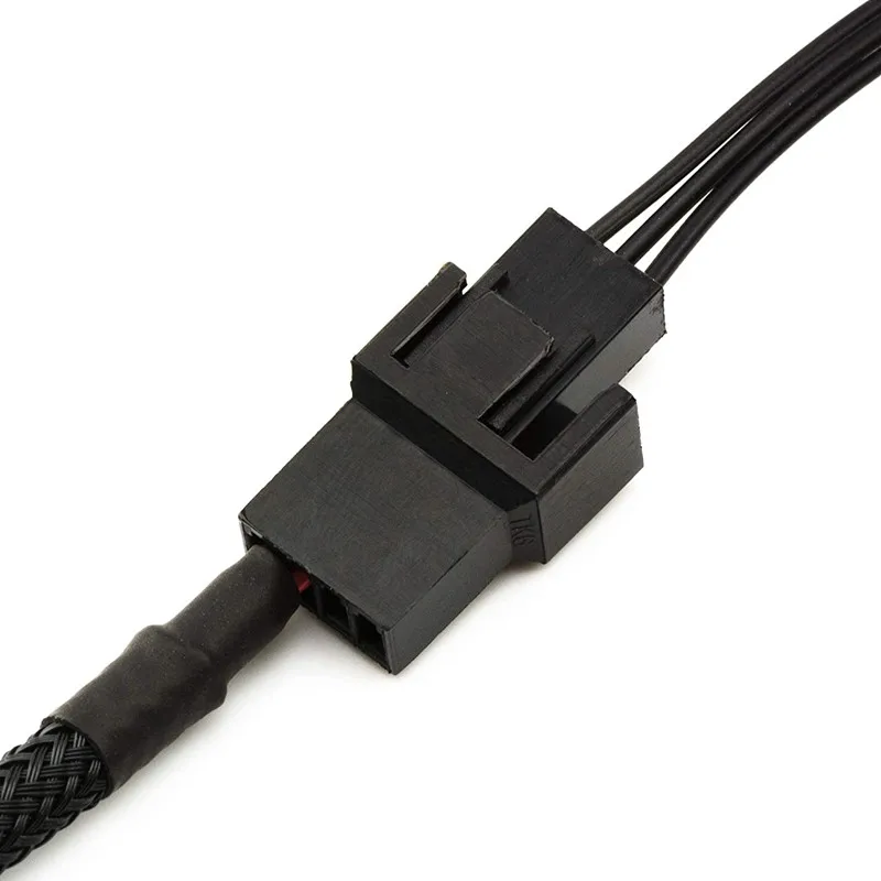 Angitu 2pin to 4Pin GPU/Motherboard Fan Adapter Cable - Compatible with 3pin and 4pin, Black Sleeved Description Image.This Product Can Be Found With The Tag Names Computer Cables Connecting, Computer Peripherals, Graphic fan adapter, PC Hardware Cables Adapters