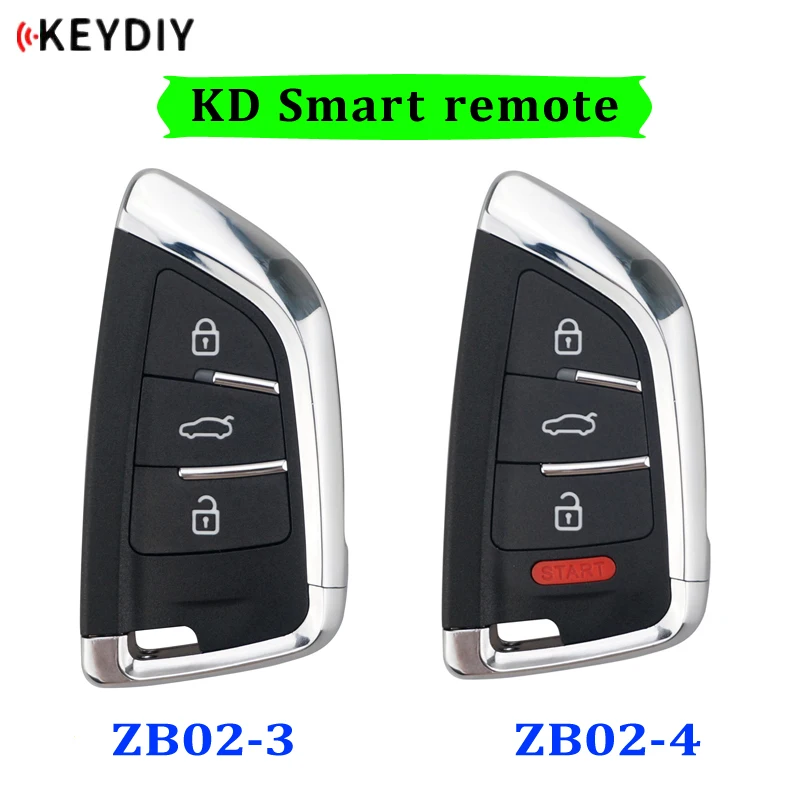 

KEYDIY Universal Smart Key ZB02-3 ZB02-4 for KD900 KD-X2 Mini KD Car Key Remote Replacement Fit More than 2000 Models