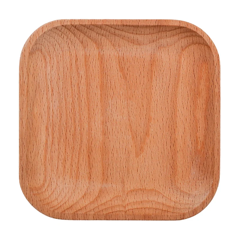 BalmyDays мини деревянные тарелки набор Маленькая квадратные поднос для еды