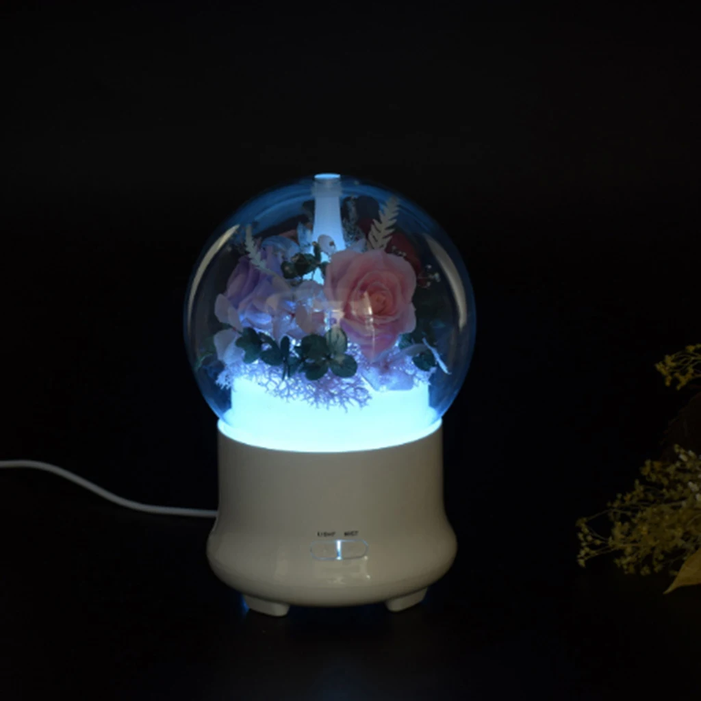 Immortal Flower Aroma Diffuser Essential Oil Air Humidifiers Ultrasonic Aromatherapy 7 Color LED Night light Office Home Gift