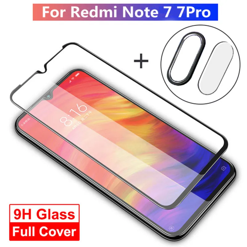 3-в-1 камера Стекло для телефона Redmi Note 7 8 9 Защитная пленка экрана из закаленного