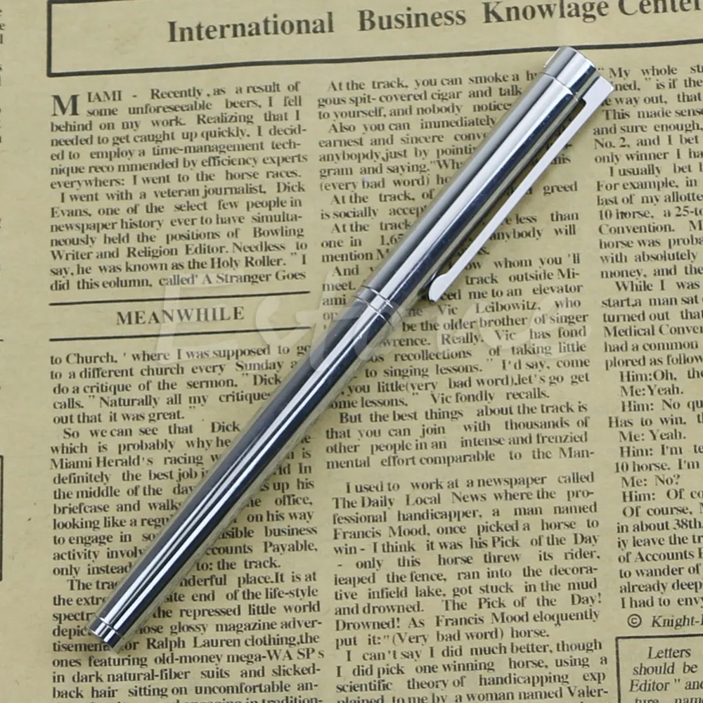 Горячее предложение, новинка Jinhao 126, отличная Серебряная перьевая ручка с колпачком, авторучка