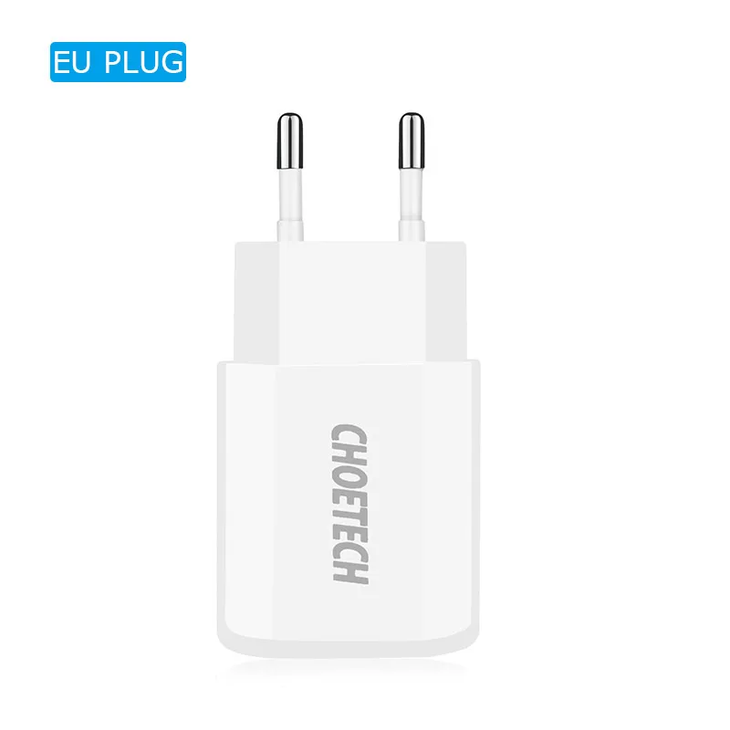 CHOETECH 5 в 2 а двойное USB зарядное устройство EU/US вилка быстрое зарядное устройство для iPhone 7 samsung huawei Xiaomi зарядное устройство для телефона настенное зарядное устройство адаптер - Тип штекера: EU Charger