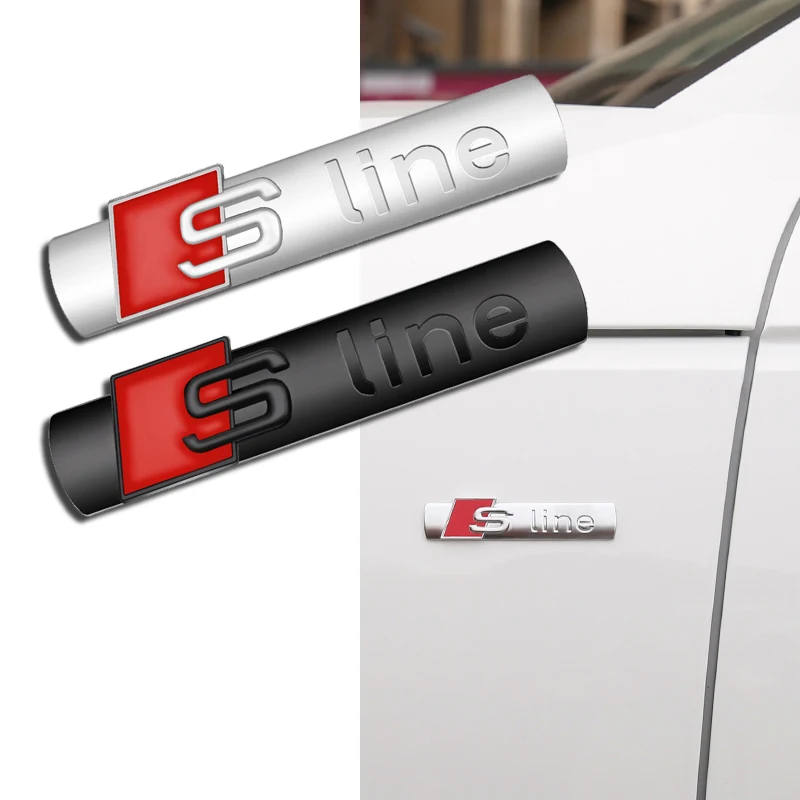 Металлические наклейки для багажника автомобиля 1 шт. S-образный автомобильный
