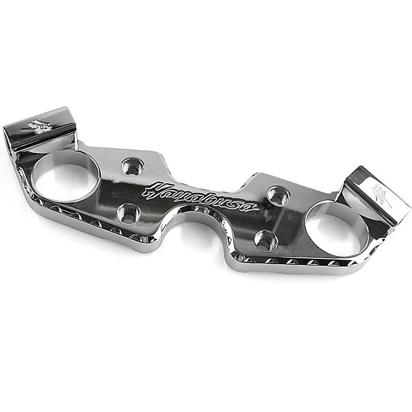 Тройное дерево передний конец верхний топ зажим для Suzuki Hayabusa GSXR1300 2008 2009 2010 2011 2012 2013 Хром