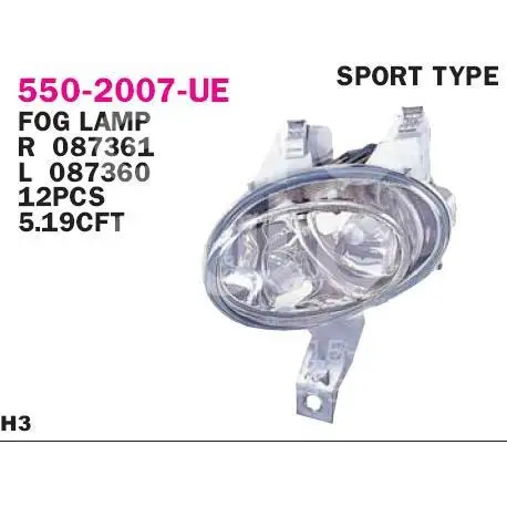 Depo Фара противотуманная левая 550-2007L-UE