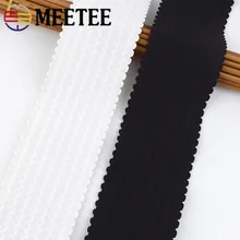 

Meetee 2/5Meters 6cm Polyester Wave Elastic Band Skirt Trousers Waistband Rubber Ribbon Webbing DIY Cloth Belt Sewing Accessory