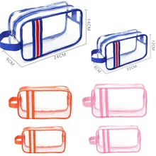 Дорожная Большая вместительная переносная сумка для хранения, водонепроницаемая прозрачная косметичка