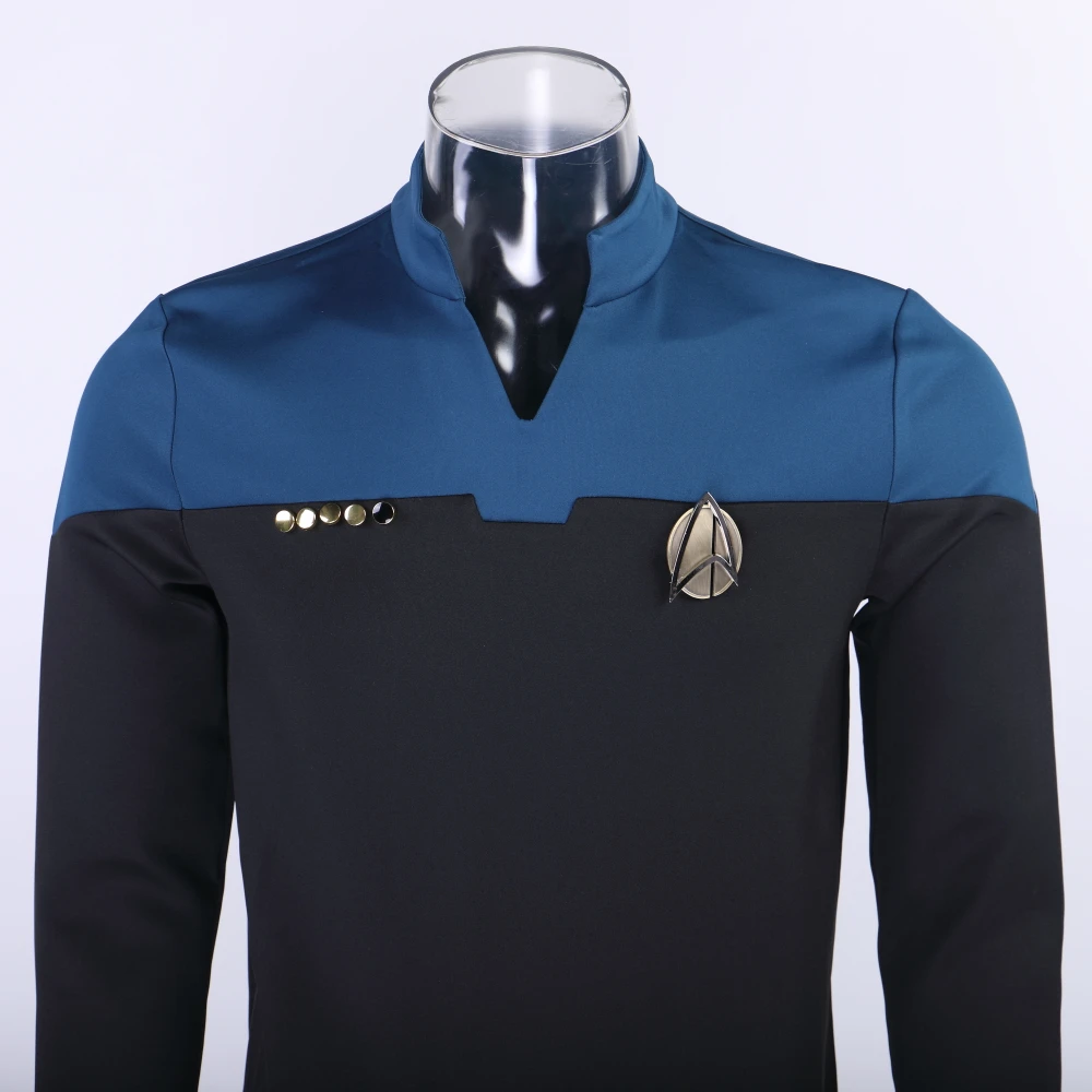 Cena 6 sztuk zestaw gwiazda Picard komunikator rangi pestki broszka Trek polecenia inżynierii nauki Pin Badge akcesoria Halloween Party Prop