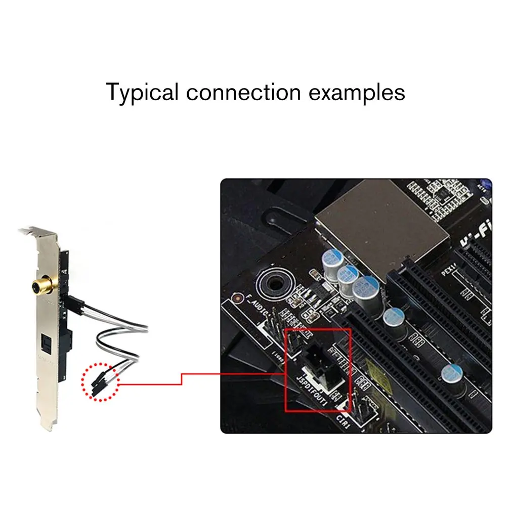 DTSAC3LPCM SPDIF дочери карты оптического волокна коаксиальный цифровой звуковой карты дефлектор DAC DTS декодер для общей материнской платы