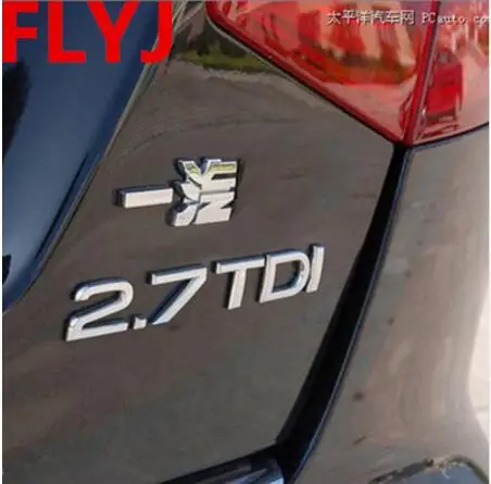 1 9 2 0 7 3 TDI quattro письма серебряная хромированная эмблема автомобильный Стайлинг