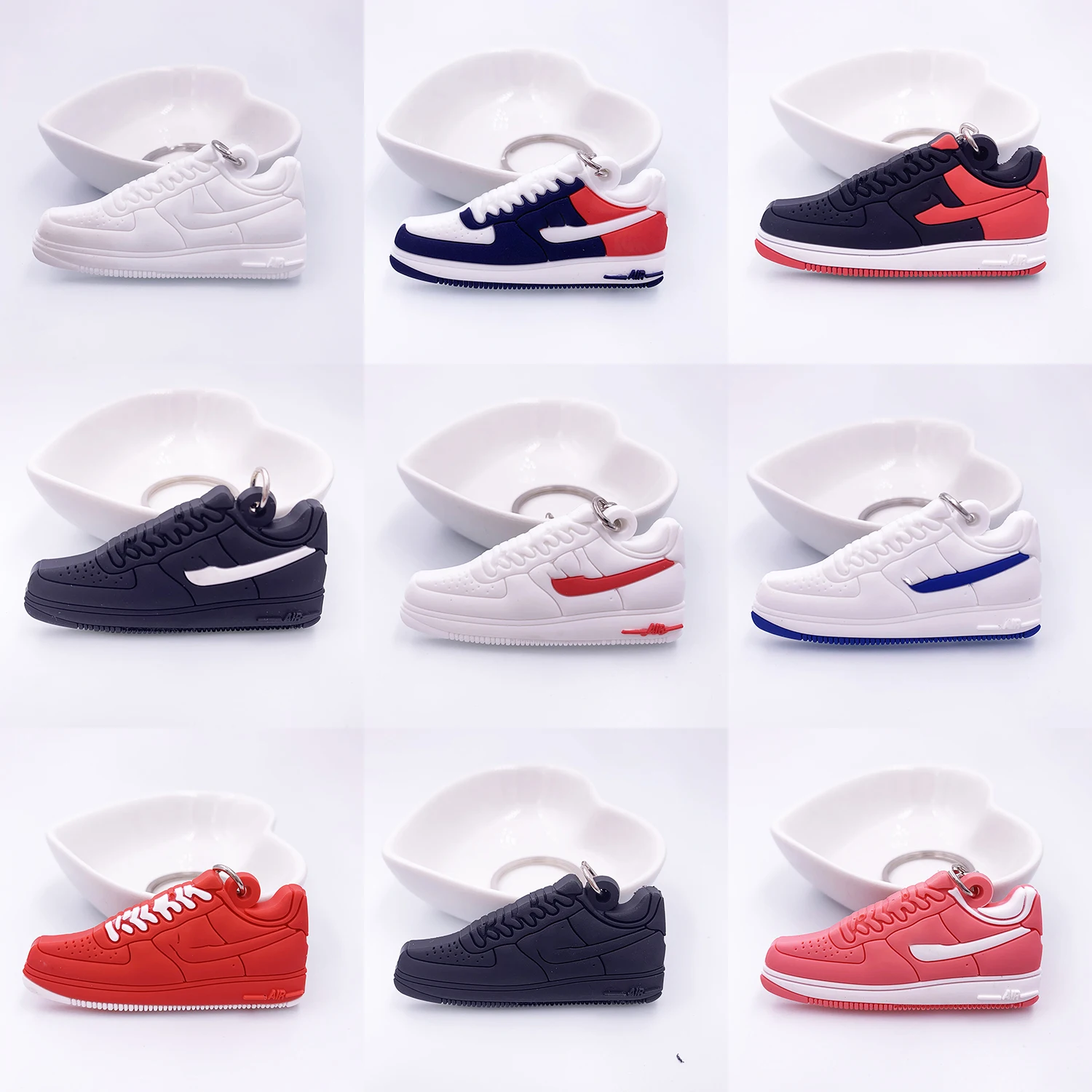 Мини Jordan Air Force 1 брелок обуви Для мужчин Для женщин дети, брелок в подарок AJ Баскетбол Брелок-кроссовок для ключей ключ держатель Porte Clef