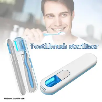 

Portable Toothbrush sterilizer Antibacteria UV Light Disinfection Toothbrush Case for Oral Hygiene Care Tool