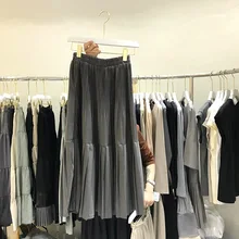 Новинка, зимние женские плиссированные юбки, женская модная юбка#975