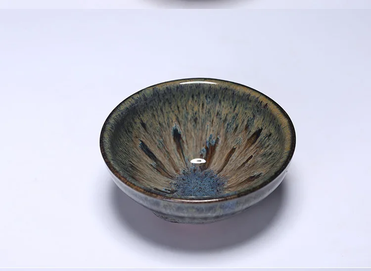 Clay Build Light Wholesale Bamboo Hat Kung Fu Tea Cup Manufacturers Direct Selling Glazed Water Tea Set Purple Clay Tea Bowl Rab