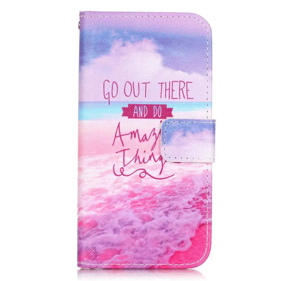 Create A Dream Чехол DEEVOLPO Fundas для Apple iphone 7, 8, 6, 6S Plus, 5, 5S, SE, 5C, 4, 4S, розовая башня, лотос, кожаный кошелек, чехол, сумка DP03E - Цвет: Create A Dream