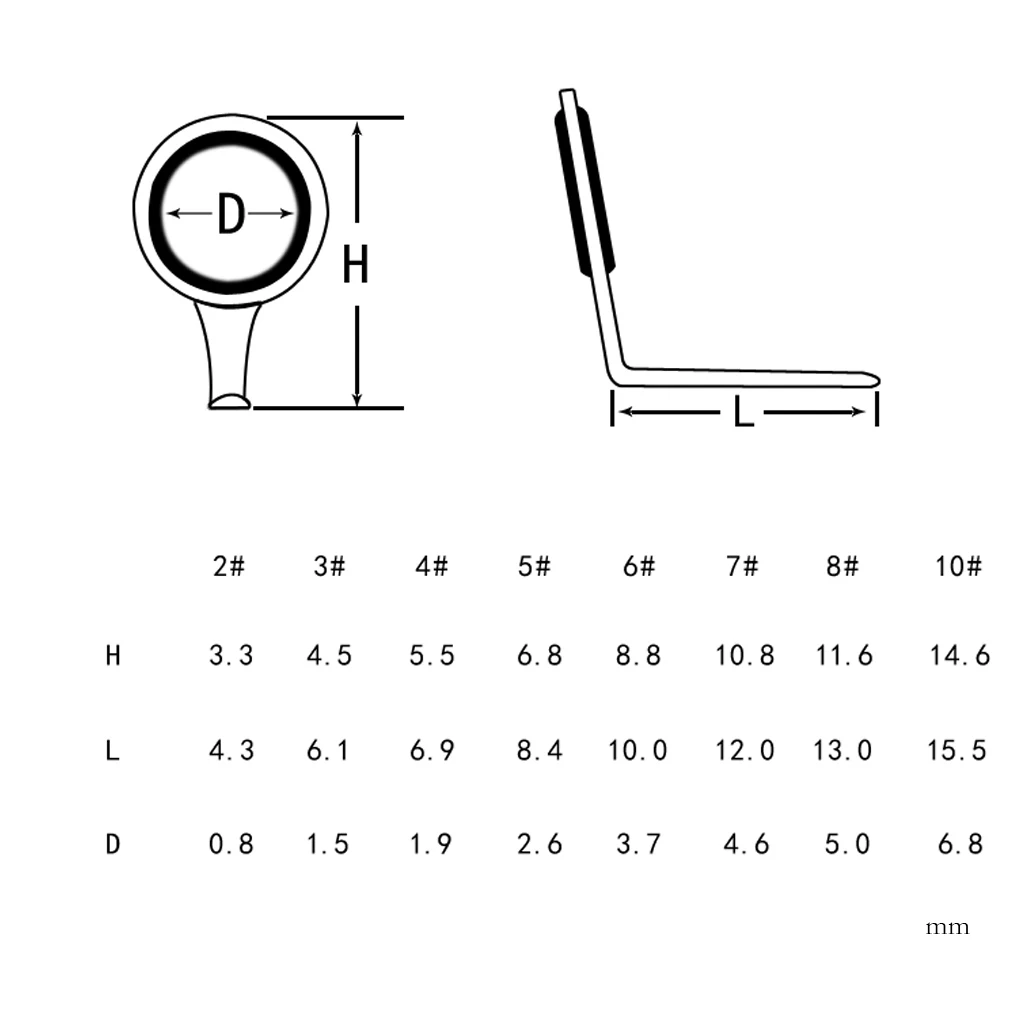 40 Piece Single Leg Fishing Rod Ring Eye Guide Rings Set Rod Repair Building Tools Fishing Accessories